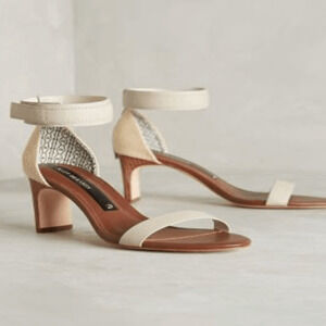 Anthropologie Matt Bernson Meridian Heels Natural Raffia Heels, Size 8, MP $250